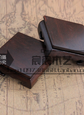 红木底座奇石玉器正方形工艺品