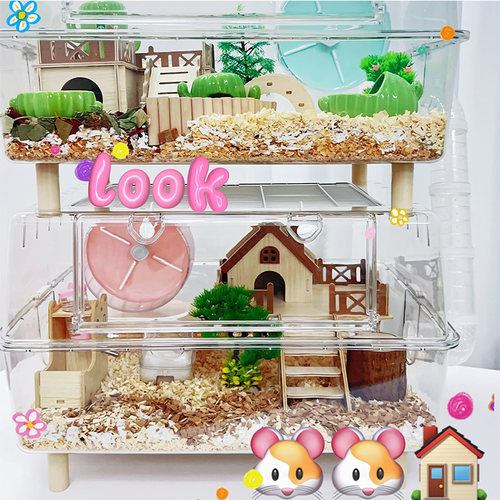 加厚仓鼠笼子金丝熊刺猬防啃咬