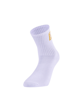 锐克新款夏季男子休闲中筒袜运动袜黄金右脚印字系列训练袜A01703