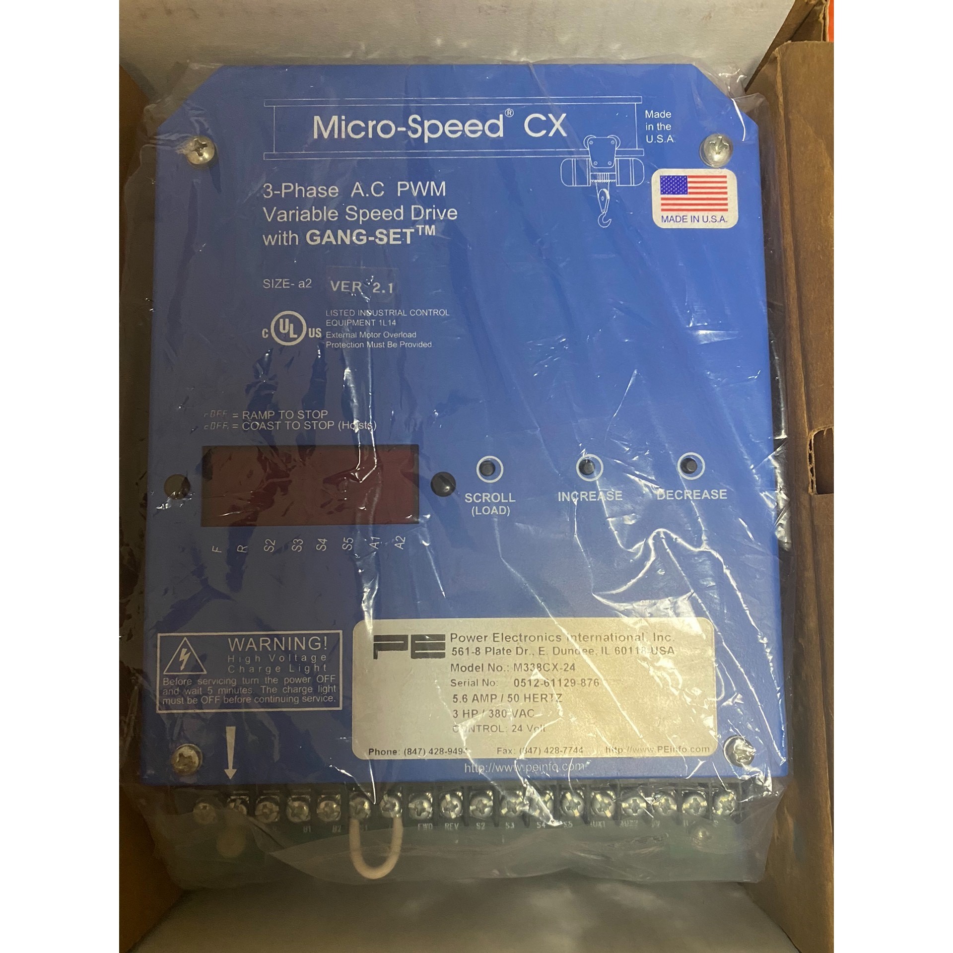 维修销售PEINFO 变速驱动器 M338CX-24 全新原装进口详询