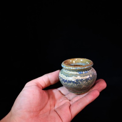 11.15爱琴海罐子景德镇大蘑菇控养拇指创意桌面办公室透气花盆