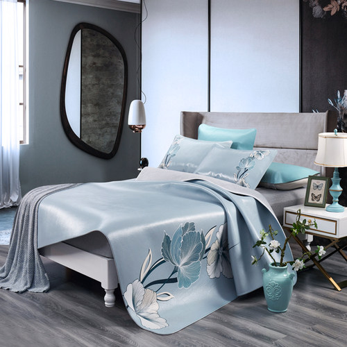 金山峡牛皮凉席头层软席加厚彩绘