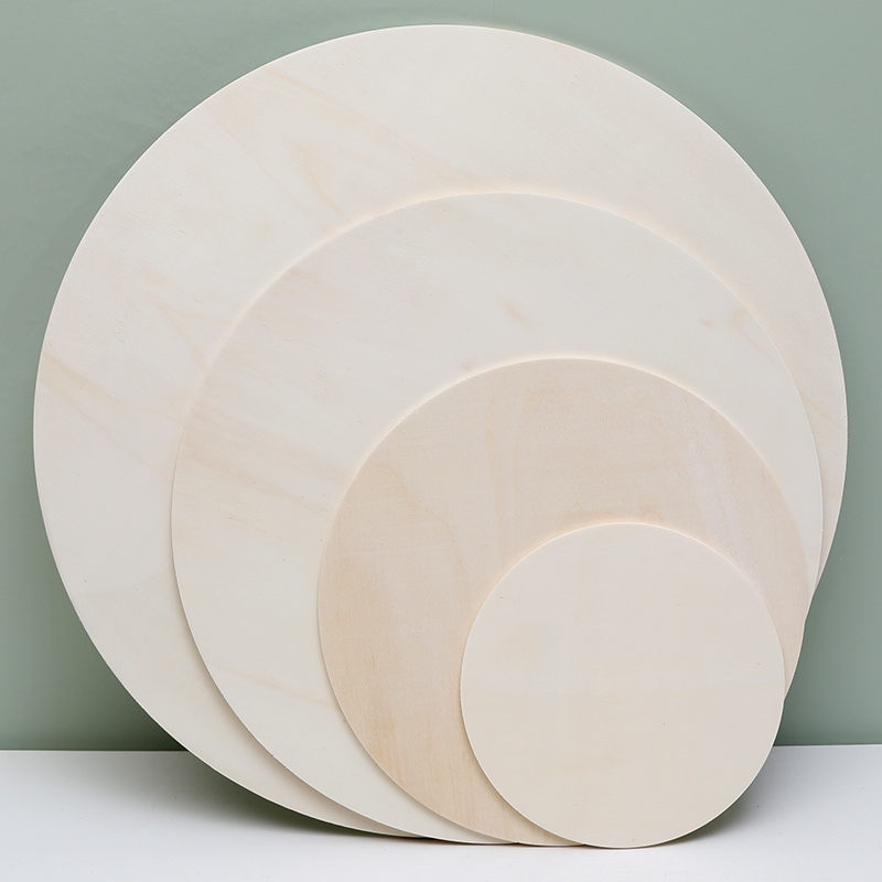 圆形木板杨木圆木片模型材料夹板
