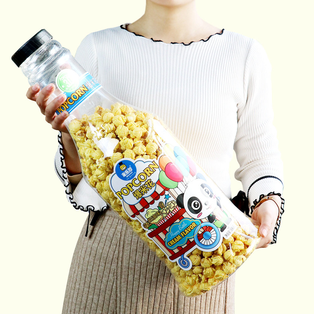 2个包邮 米乐谷爆米花美式球形奶油焦糖味大瓶装膨化休闲零食