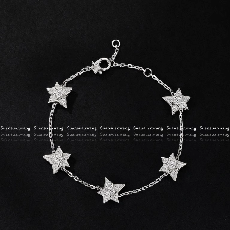 星星控！ins超火五星手链经典闪耀S925银镀18k白金镶钻轻奢,饰品/流行首饰/时尚饰品新,银饰手链,淘宝优惠券,粉丝福利购,淘宝优惠卷