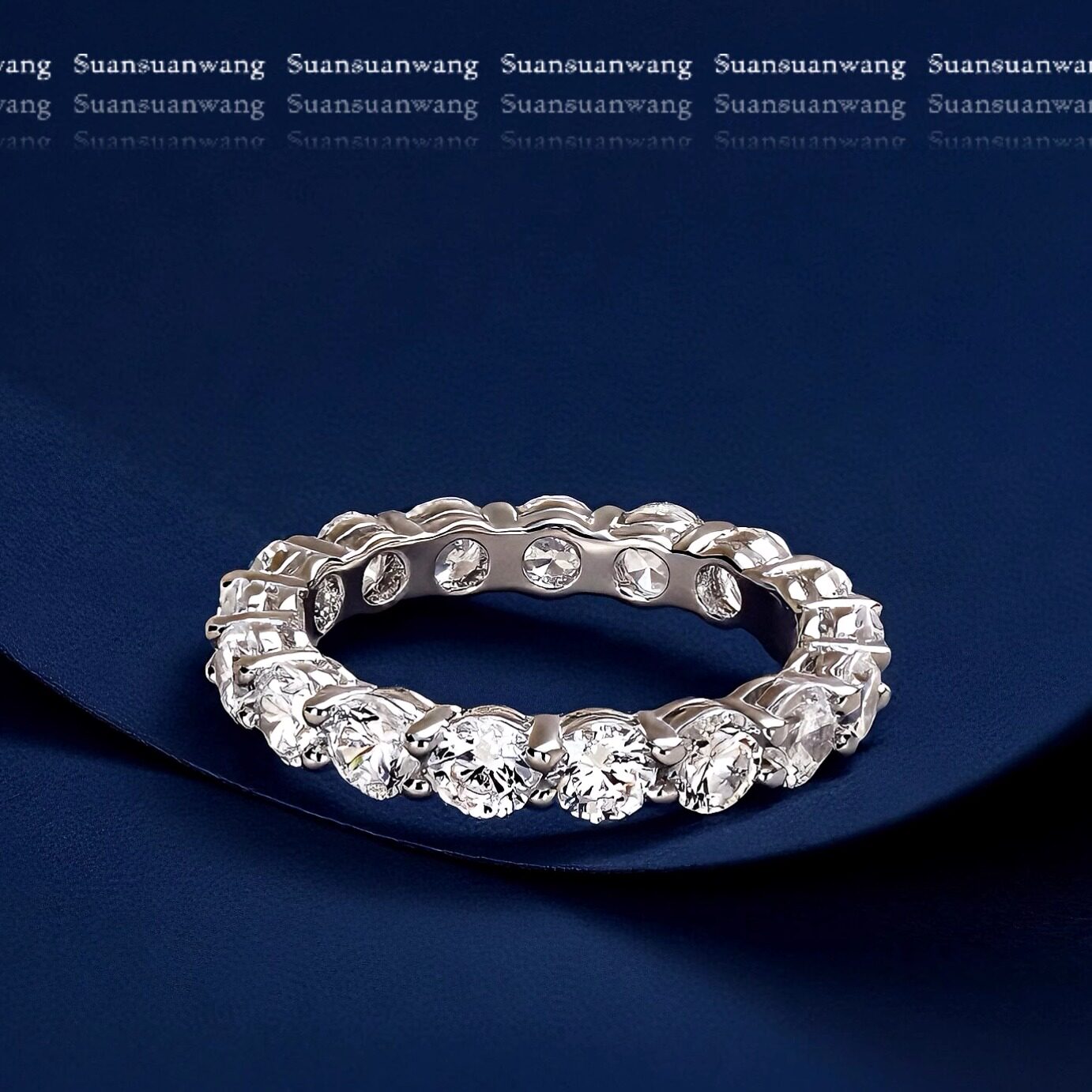 ins爆火满钻经典排戒简约百搭