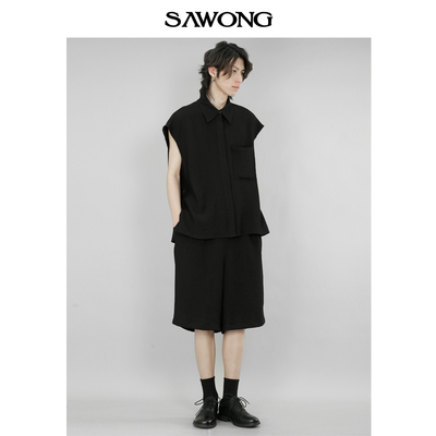 SAWONG日系简约宽松休闲衬衫