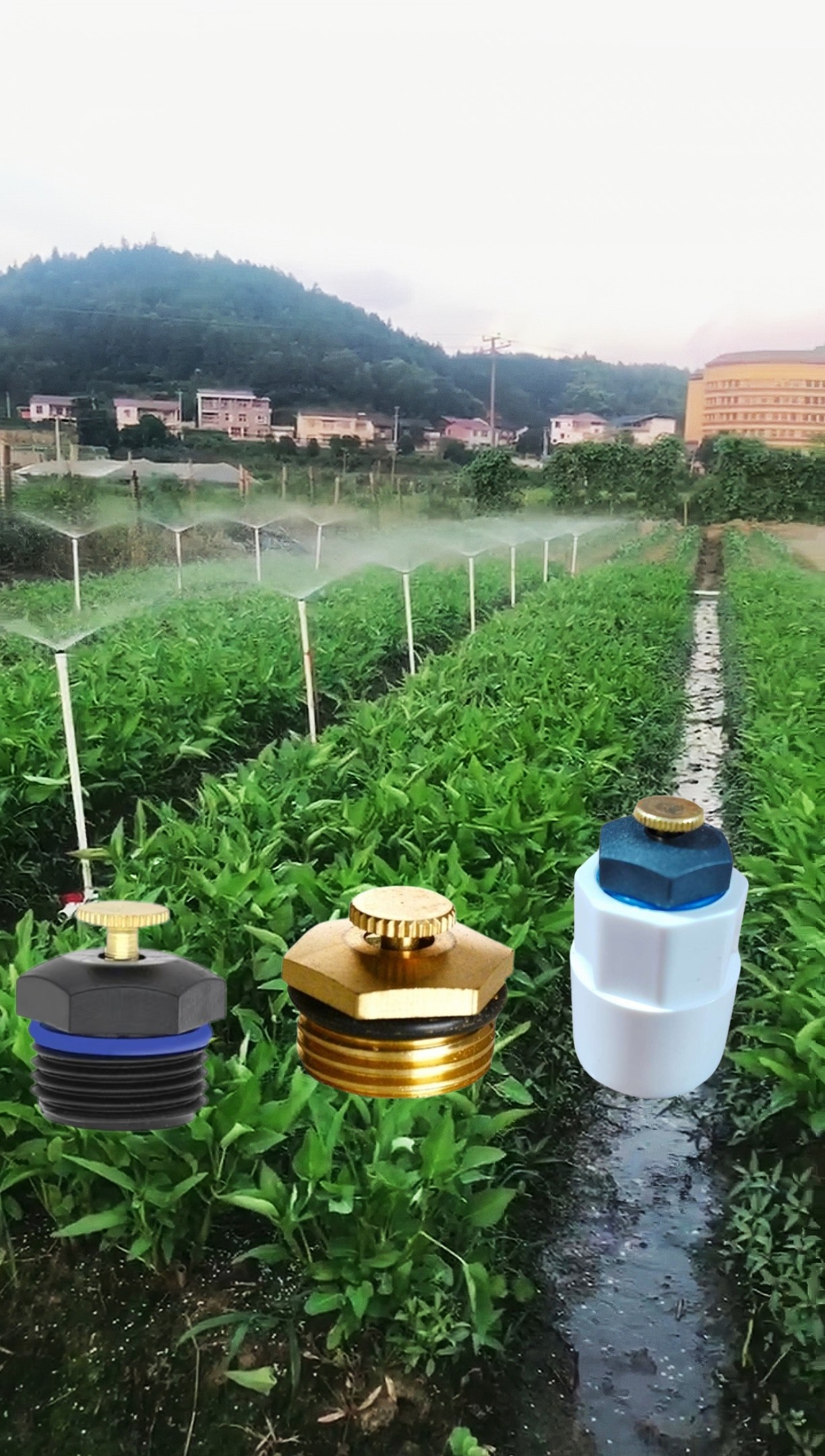 台式可调折射雾状厂房屋顶降温喷淋农业果树大田蔬菜草坪灌溉喷头