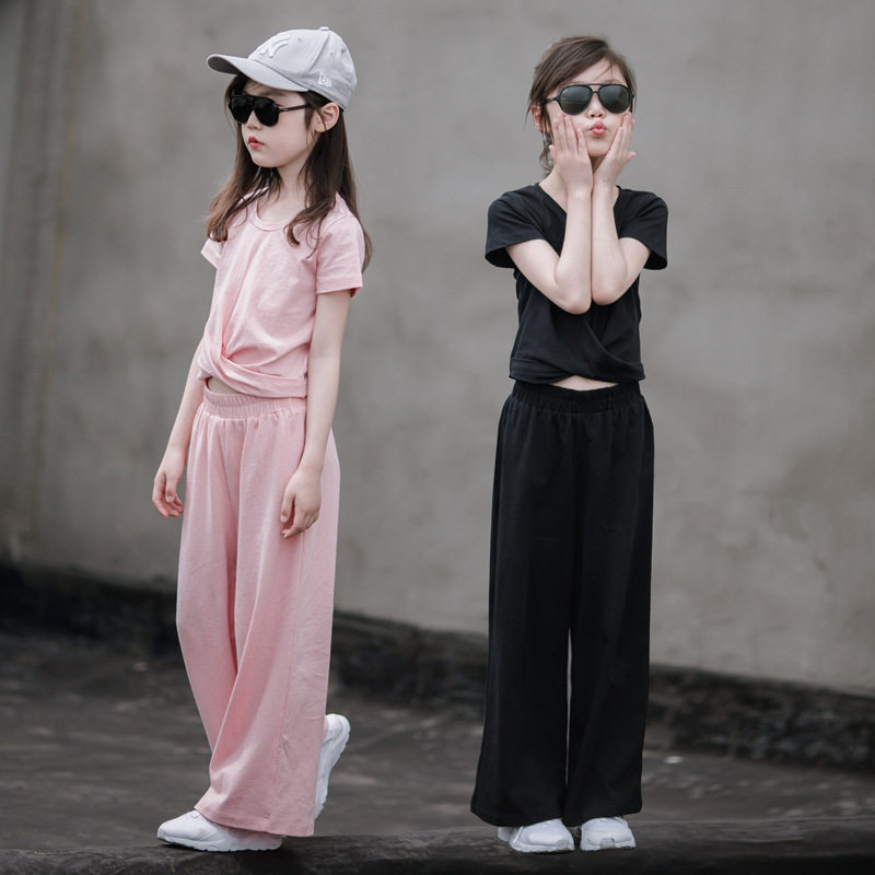 网红新款中大童女孩时髦洋气夏装