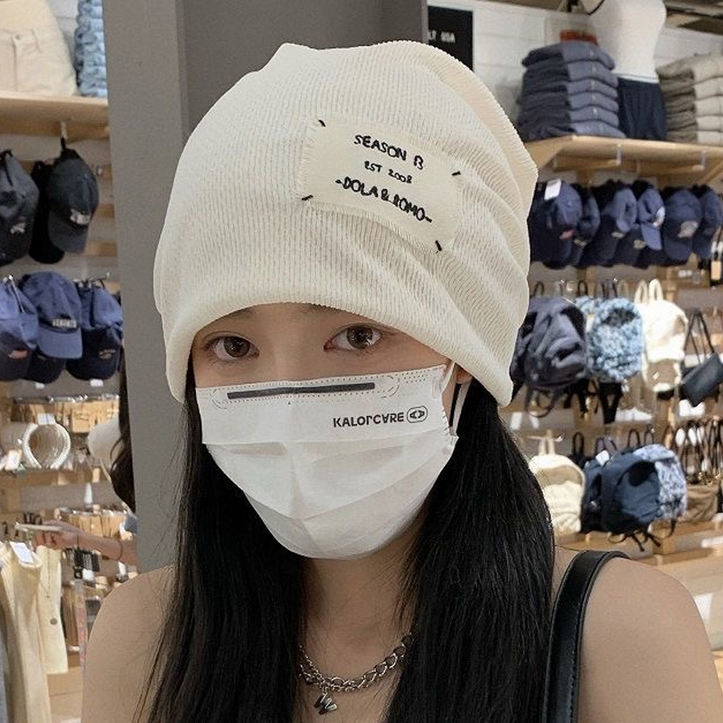 堆堆帽女贴布包头帽韩版