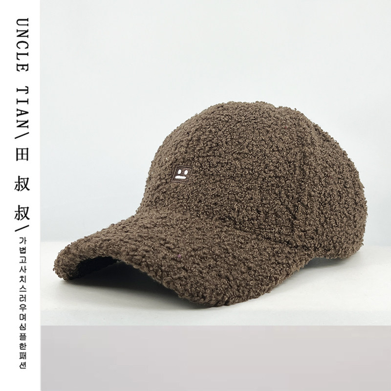 笑脸羊羔毛绒硬顶棒球帽子女2025新款秋冬季加厚保暖显脸小鸭舌帽,服饰配件/皮带/帽子/围巾,帽子,淘宝优惠券,粉丝福利购,淘宝优惠卷