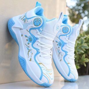 乔舟跑步鞋高帮运动鞋休闲鞋学生百搭男鞋2026耐磨减震防滑篮球鞋