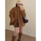 NN家秋冬加厚女立领仿羊羔毛麂皮绒皮毛一体环保皮草外套2549