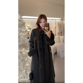 NN家秋冬加厚长款 新国标90白鸭绒羽绒大衣真毛领羽绒服外套9856