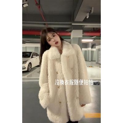 中长款秋冬加厚环保皮草外套