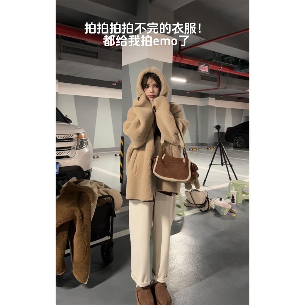 NNLIMITED韩版仿皮草仿羊毛外套