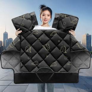 专用台铃超能6明星电动车冬季加绒加厚挡风被防水防风罩四季通用