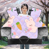 爱玛爱朵2024 加绒加厚电瓶防风罩 冬款 QB33电动车挡风被冬季 四季