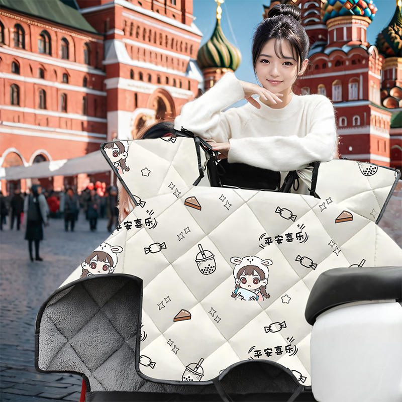 专用绿源F30-L电动车冬季挡风被