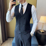 2025秋季新款男士马甲套工作服职业装少爷马夹A311-MJT9997-P130，男装背心/马甲，电商A311