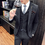 新款西服套装西装三件套绅士男装西装SJT9823-P265大码加价，男装西服套装，电商A311