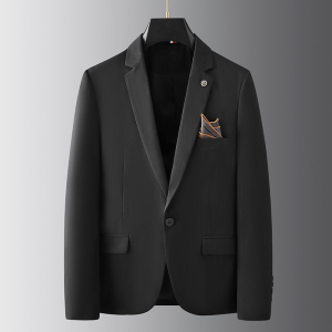 2025秋季新西装便西修身休闲商务大码工西服男士礼服DX9905-P155图片