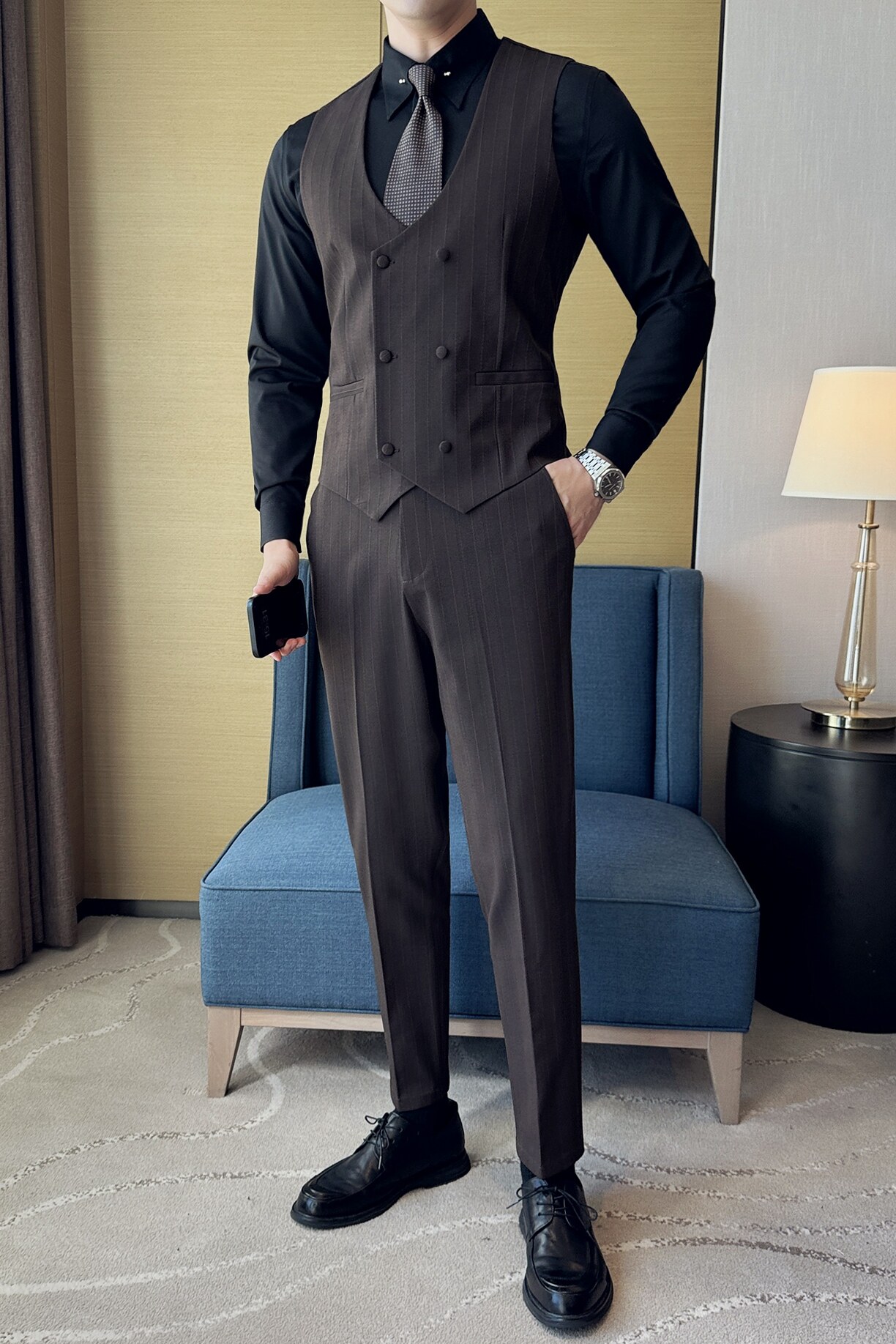2025秋季新款男士马甲套工作服职业装少爷马夹A311-MJT9997-P130,男装背心/马甲,电商A311
