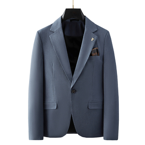 2025秋季新西装便西修身休闲商务大码工西服男士礼服LJT9931-P235图片