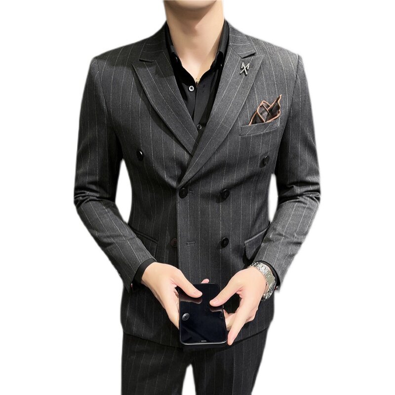 2025秋冬西装套装修身休闲商务大码工西服男士礼服LJT6833-P210,男装西服套装,电商A311