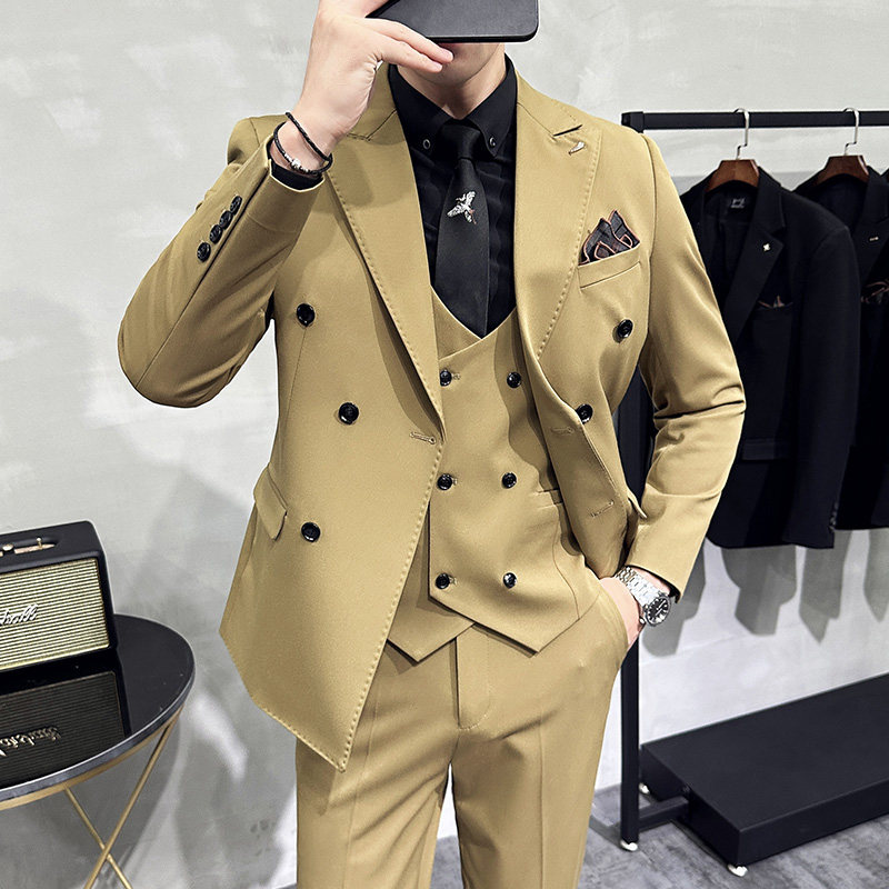 2025秋季新西装套装修身休闲商务大码工西服男士礼服SJT9982-P285,男装西服套装,电商A311