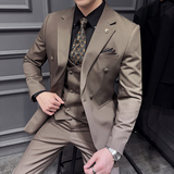 木框景2025春季套装修身休闲商务大码男士礼服A311-SJT9001-P285，男装西服套装，电商A311