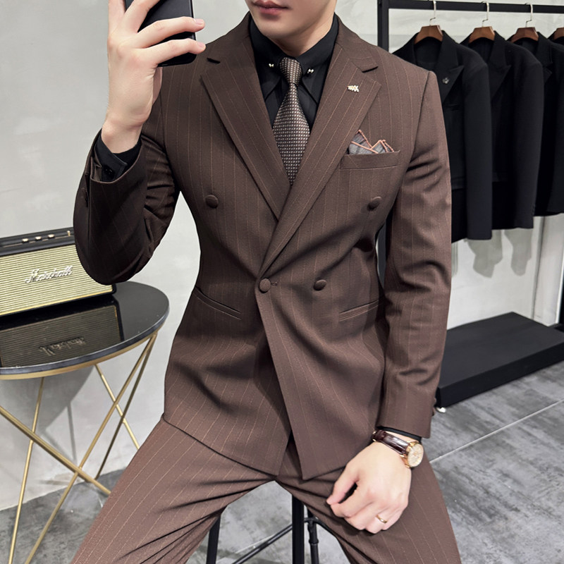 新款西服套装男士三件套结婚休闲正装韩版修身英伦SJT9997-P285,男装西服套装,电商A311