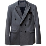 24秋季新西装套装修身休闲商务大码双排西服男士礼服SJT9890-P265，男装西服套装，电商A311