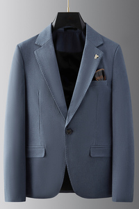 2025秋季新西装便西修身休闲商务大码工西服男士礼服DX9931-P155图片