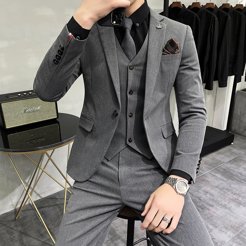 2025秋冬新西装套装修身休闲商务大码工西服男士礼服SJT9825-P265,男装西服套装,电商A311