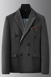 2025秋季西装便西修身休闲商务大码工西服男士礼服DX6833-P140，男装西服套装，电商A311