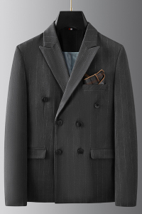 2025秋季西装便西修身休闲商务大码工西服男士礼服 DX6833-P140图片