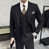 2025春季西装一粒扣套装修身休闲商务大码工西服男士SJT6888-P245，男装西服套装，电商A311