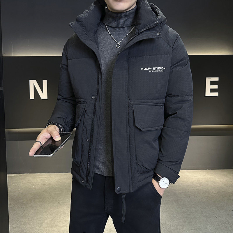连帽羽绒服男短款冬季痞帅轻薄加厚外套A311-YRL6816-P180,男装羽绒服,电商A311