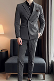 24秋季新西装套装修身休闲商务大码双排西服男士礼服SJT9890-P265，男装西服套装，电商A311