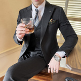 2025春季西装套装修身休闲商务大码工西服男士礼服SJT6888-P245，男装西服套装，电商A311