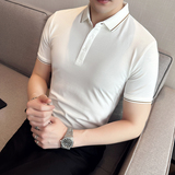 2025夏季刺绣polo衫商务休闲体恤时尚潮流上衣男A311-CPL2301-P45，男装T恤，电商A311