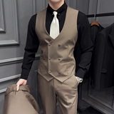 2026伴郎服兄弟装团西装马甲白衬衫冬季礼服婚礼结婚MJT9021-P135，男装西服套装，电商A311