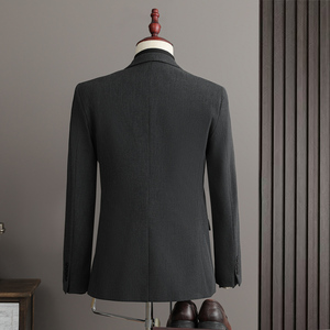 2025春季平铺景西装套装商务大码工西服男士礼服SJT9889-P245