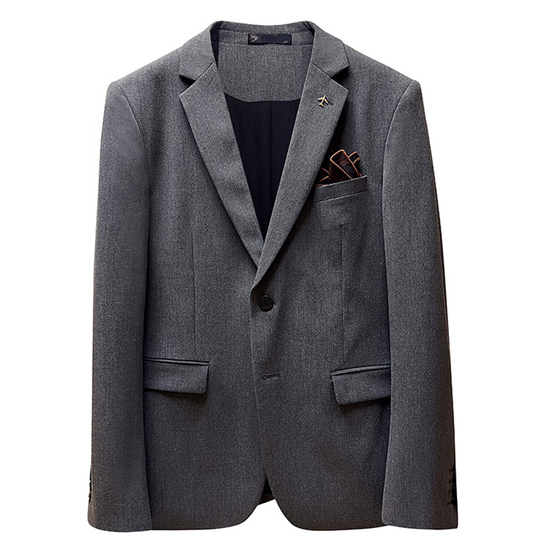 22春季青年西装套装修身商务休闲大码工西服男士礼服SJT9889-P265,男装西服套装,电商A311