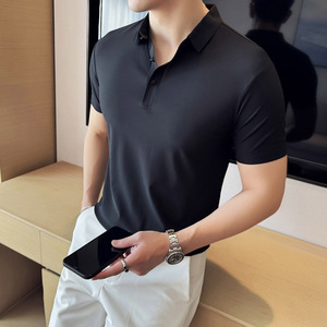 主推款八色-2025新款男士凉爽透气商务POLO衫短袖A311-PL19-P30,夏天怎样去穿搭凉爽图片
