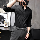 2025秋季高级衬衫男长袖新款上衣衣服商务衬衣男士CSZ8856-P48，男装衬衫，电商A311