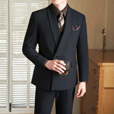 2025秋季套装修身休闲商务大码男士礼服A311-SJT9012-P290，男装西服套装，电商A311