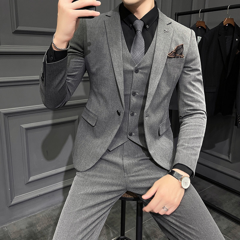 2025秋冬新西装套装修身休闲商务大码工西服男士礼服SJT9888-P265,男装西服套装,电商A311