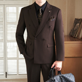 2025秋季套装修身休闲商务大码男士礼服A311-SJT9014-P290，男装西服套装，电商A311